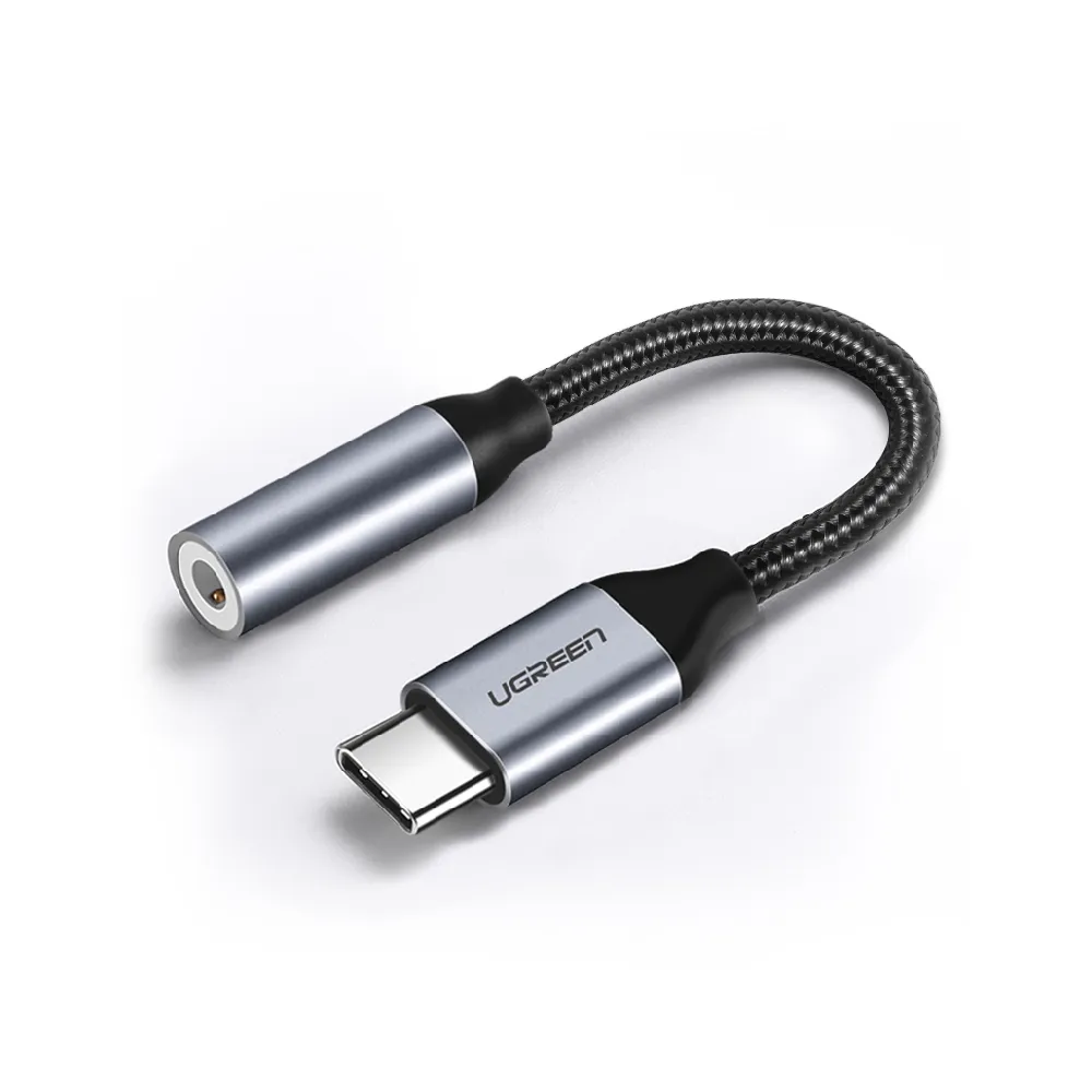 【綠聯】Type-C轉3.5mm音源傳輸線 Aluminum BRAID版(音質清晰沒有電流雜音)