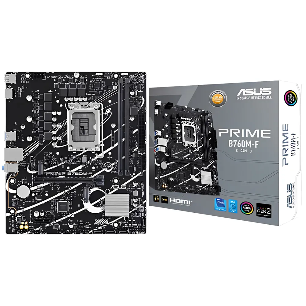 【Intel 英特爾】Intel Core i5-14400F CPU+華碩 B760M-F 主機板D5(十核心超值組合包)