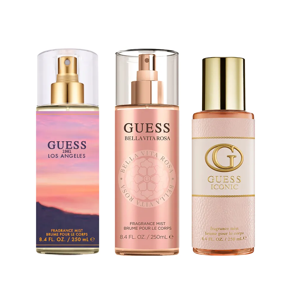 【GUESS】洛杉磯1981/瑰麗風華/鉑金典藏/蔚藍心動女性香氛噴霧250ml任選(專櫃公司貨)