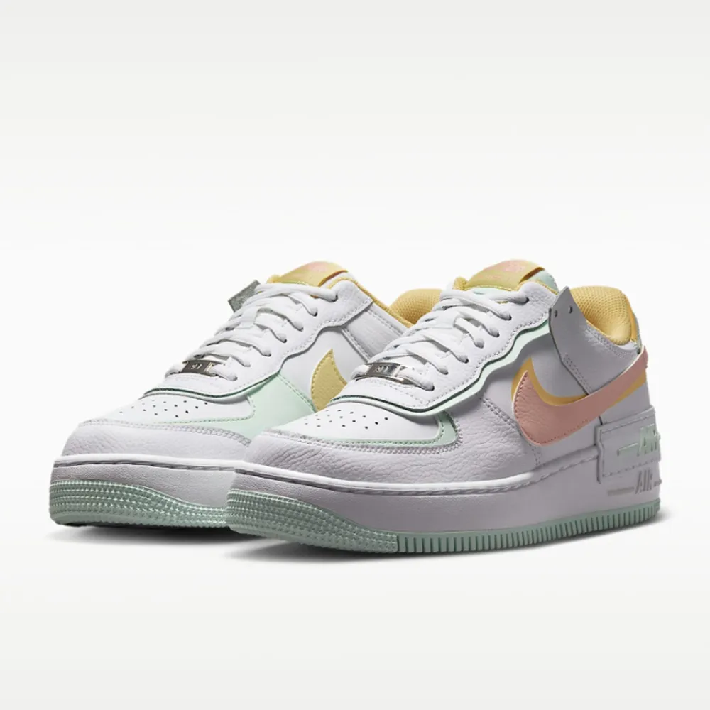 【NIKE 耐吉】休閒鞋 女鞋 運動鞋 W AF1 SHADOW 白粉 IV3221181(2W6026)