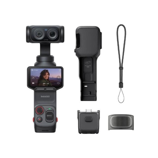 【Insta360】Luna Ultra 旗艦雙鏡頭雲台相機 標準套裝 星曜黑(先創公司貨)