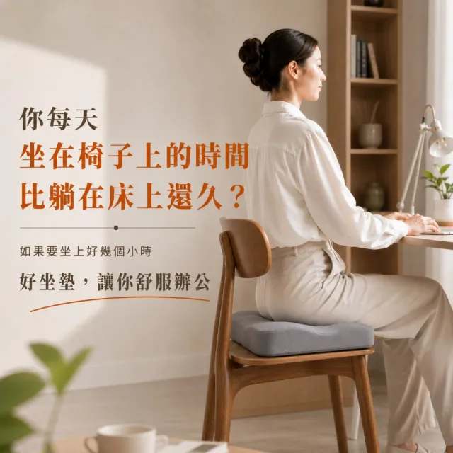 【Roichen】穩姿坐墊 男用 知名百萬網紅推薦 人體工學坐墊 久坐減壓不疲勞 透氣涼感 三明治空氣層