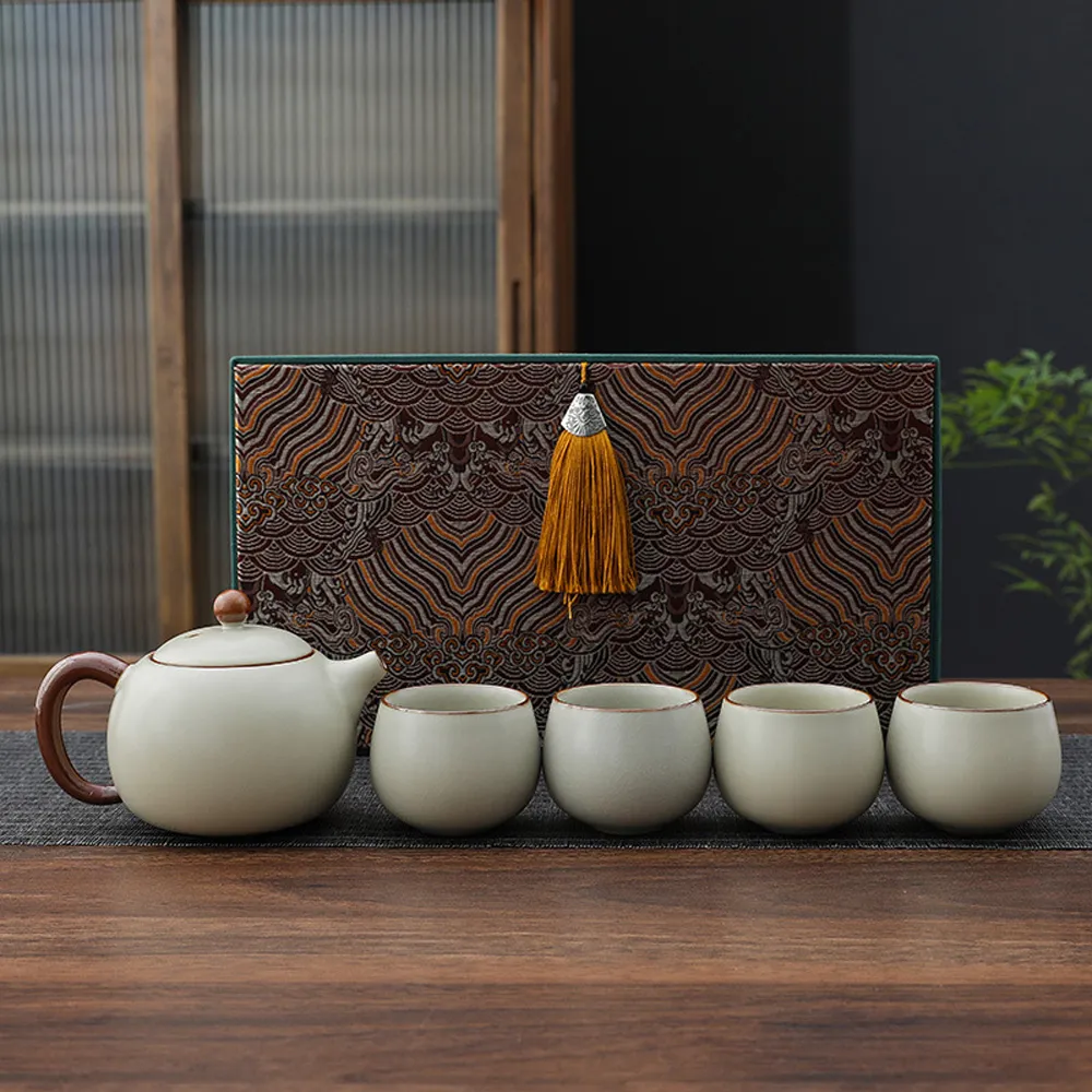 【Bravomart】汝窯西施壺茶具套組