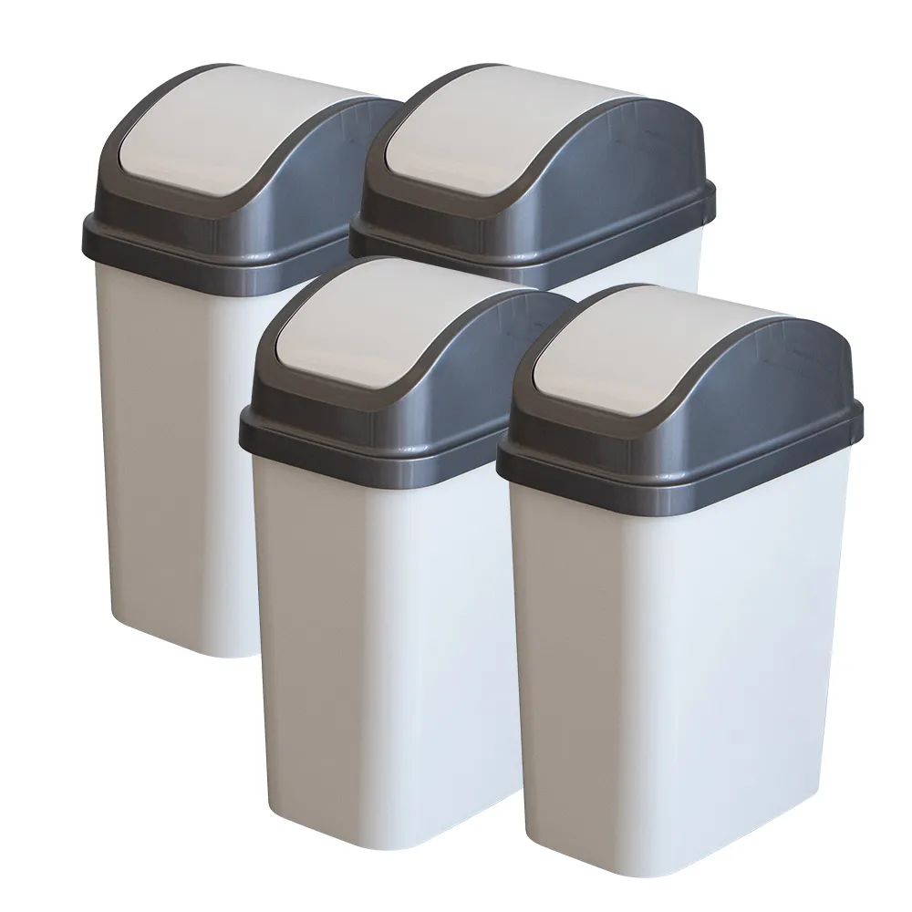 【KEYWAY 聯府】搖蓋垃圾桶25L（4入〉附蓋垃圾桶C325