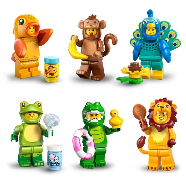 【LEGO 樂高】Minifigures 71051 第 28 代-動物(角色人偶 隨機驚喜盒 積木 玩具)