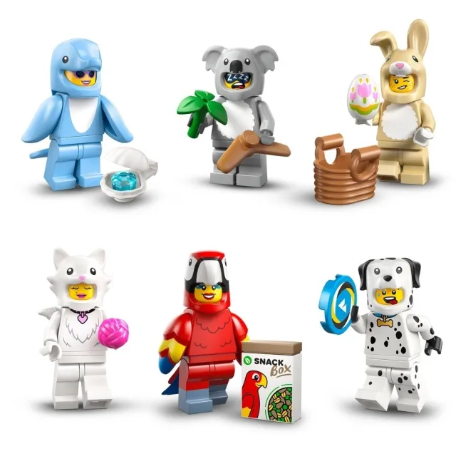 【LEGO 樂高】Minifigures 71051 第 28 代-動物(角色人偶 隨機驚喜盒 積木 玩具)