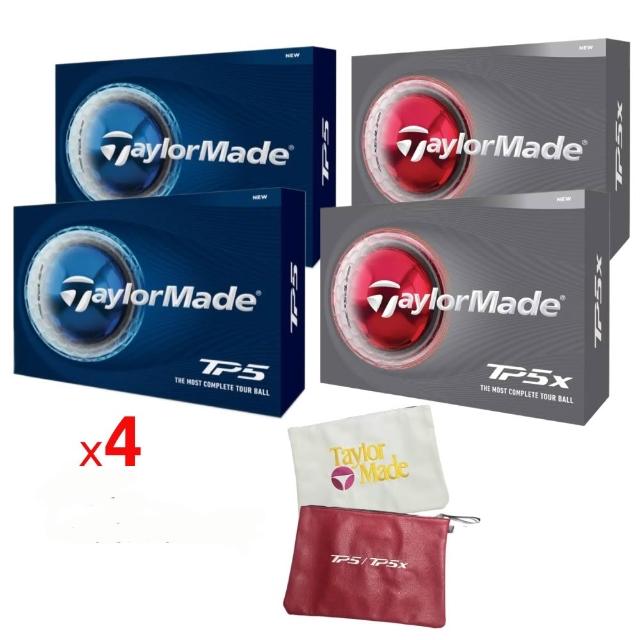 【TaylorMade】2026 新款微奈米塗層TP5 TP5X 五層球 一次4盒 加 萬用收納袋