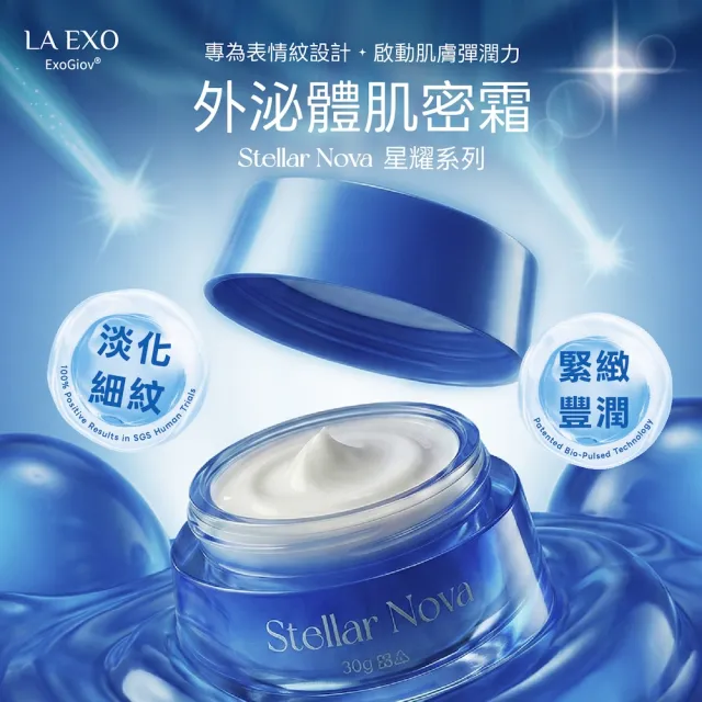 【LA EXO 萊泌兒】星耀 999 外泌體肌密霜 30g (陞醫生技)