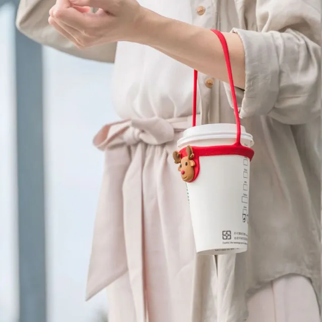 【Bone 蹦克】環保杯綁 Cup Tie (飲料提袋/環保矽膠/飲料袋/手提/杯袋)