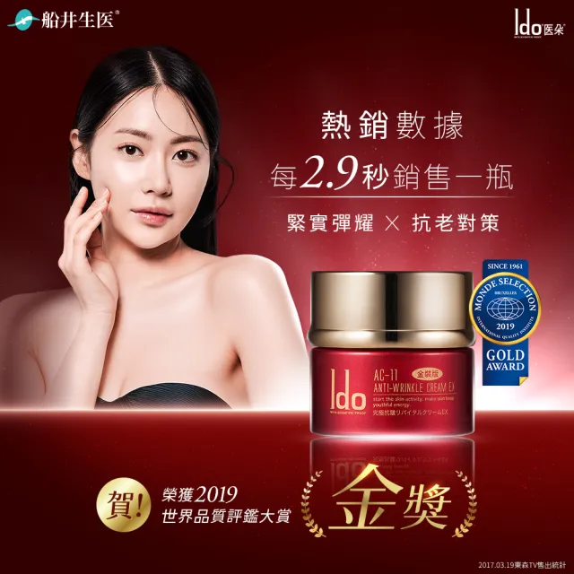【Ido 船井醫朵】AC-11極緻抗皺賦活霜EX50g_六瓶組(緊緻面霜/六胜肽/小分子玻尿酸)