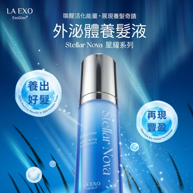 【LA EXO 萊泌兒】星耀 999 外泌體養髮液 30ml(陞醫生技)
