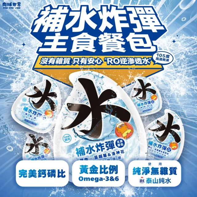 【PAW PAW LAND 肉球世界】補水炸彈主食餐包45gx24入(貓咪主食餐包)