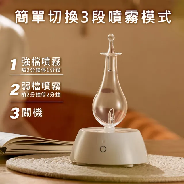 【ANDZEN】安得仁 擴香儀AZ-9003(買就送澳洲精油10mlx3瓶/香氛機/負離子/定時/玻璃/擴香機)