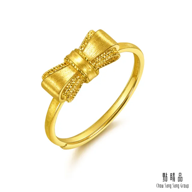 【點睛品】網路獨家款 雙層蝴蝶結 黃金戒指_計價黃金