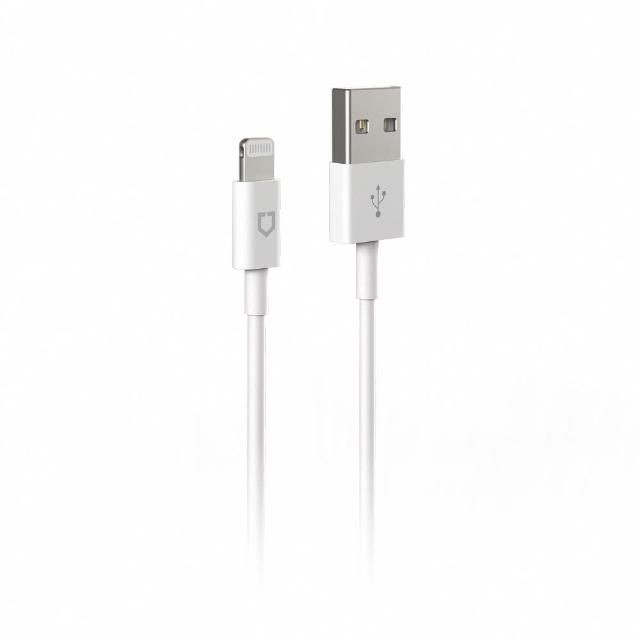 【RHINOSHIELD 犀牛盾】Lightning to USB-A 蘋果白色傳輸充電線 (2公尺)