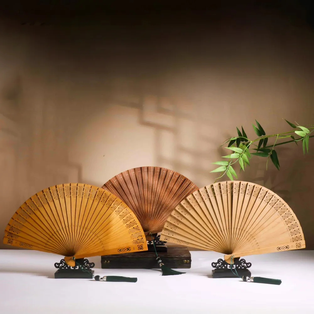 【原木香】官方直營 原木扇 古崖柏原木扇 金絲楠木原木扇(摺扇 居家擺設 中式扇子 古典扇子)
