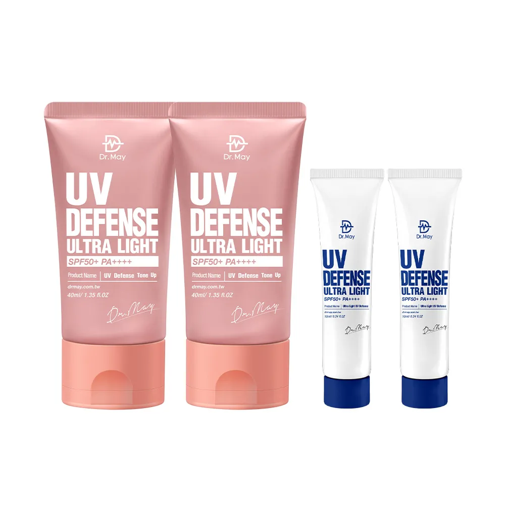 【Dr. May 美博士】專業潤色清爽防曬乳 SPF50+PA++++40ml 二入 買一送一