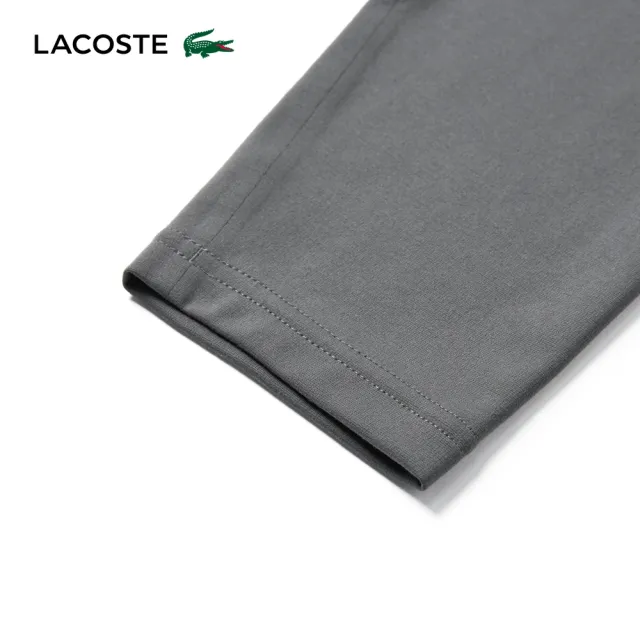 【LACOSTE】男款-質感口袋長袖T恤(灰色)