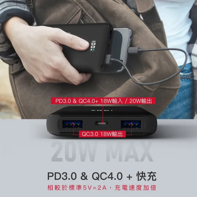 【Gigastone 立達國際】PB-7113B 10000mAh PD3.0/QC4.0 Type-C雙向快充行動電源(37Wh/支援iPhone17手機)