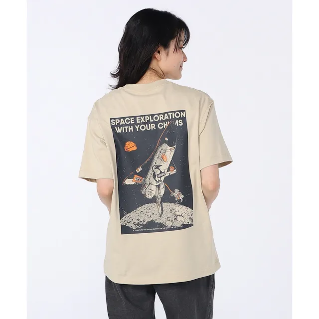 【CHUMS】CHUMS 休閒 Space Booby Spaceship Pocket T-Shirt短袖上衣 米灰色 男 (CH012701G057)