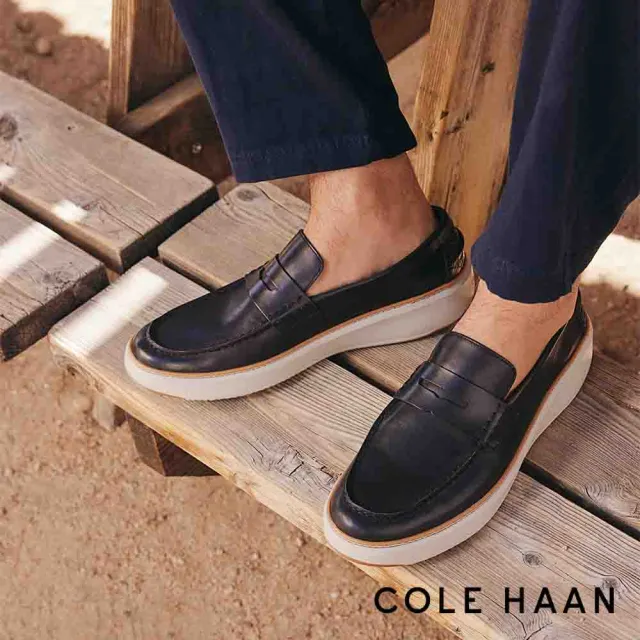 【Cole Haan】GRANDPRO TOPSPIN PENNY LOAFER 便士樂福鞋 男款寬楦 黑色(C36647)