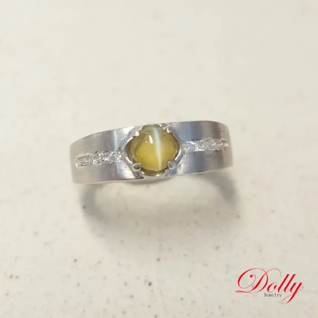 【DOLLY】14K金 金綠玉貓眼鑽石戒指 高級訂製珠寶 奢華質感 浪漫送禮