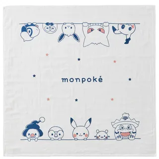 【日本犬印】monpok☆寶可夢寶寶 日式方型浴巾