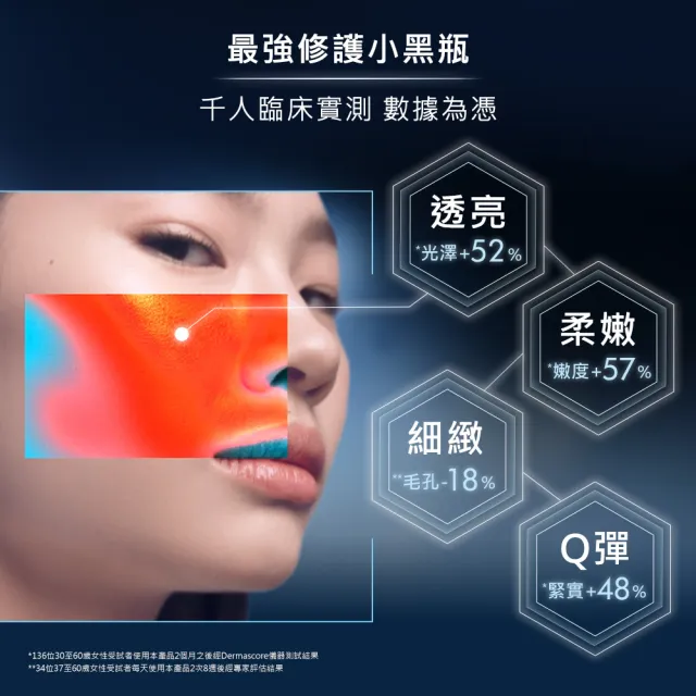 【LANCOME 蘭蔻】官方直營 經典款小黑瓶100ml雙入組(LANCOME/第一代/小黑瓶/抗老)