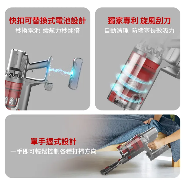 【DIKE】1+1超值組 V2高續航無線手持吸塵器+多功能蒸氣清潔機 (HCF140+HCF520)