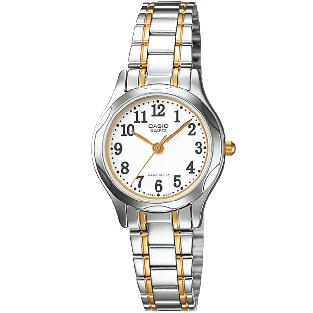 【CASIO 卡西歐】卡西歐石英鋼帶女錶-中金 / LTP-1275SG-7B (台灣公司貨)