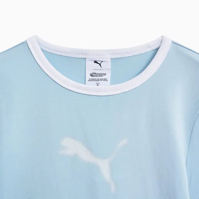 【PUMA】短袖上衣 女 撞色滾邊短袖 亞規 PPG 藍 63786568