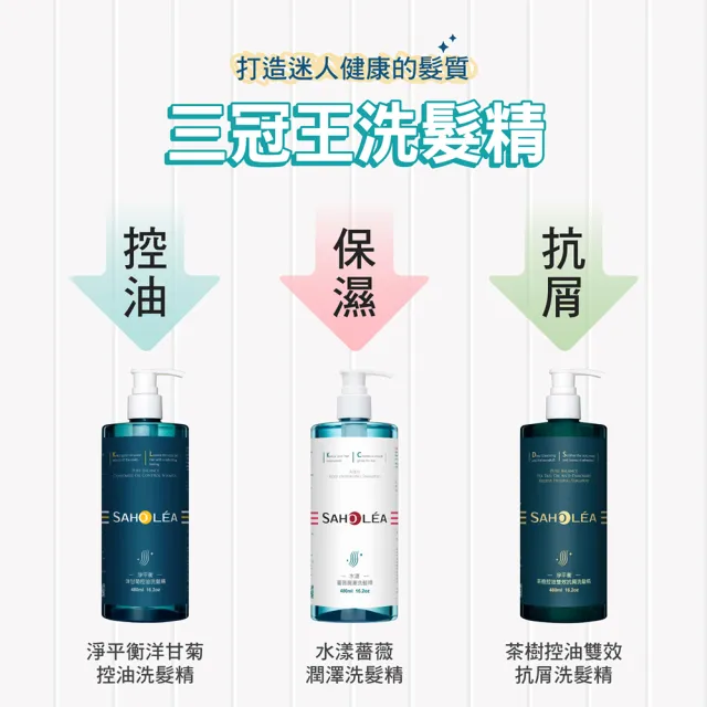 【SAHOLEA 森歐黎漾】加大版 經典系列 洗沐護1000ml x2入(多款任選)