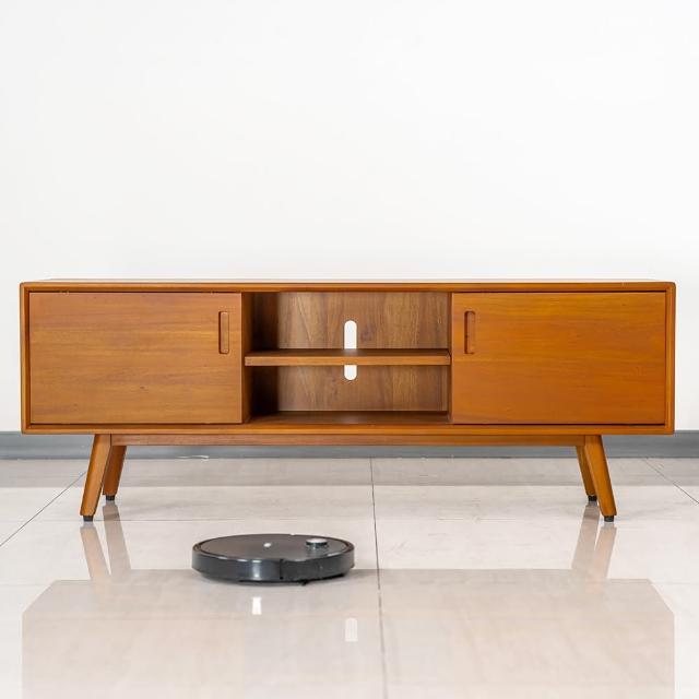 【Mahogany 瑪荷尼家具】免組裝 150X40X55 晨光150電視櫃MYR-C 全原木桃花心木 電視櫃M1-TV30-5M(KD/G2)