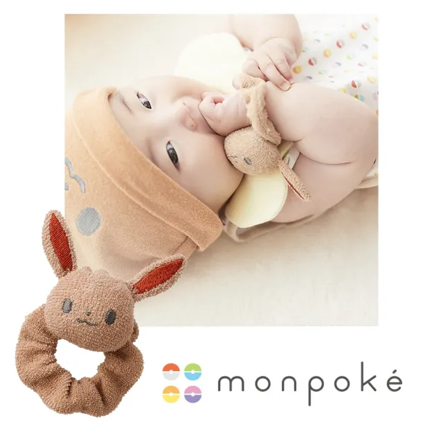 【日本犬印】monpoke寶可夢寶寶 伊布手搖鈴