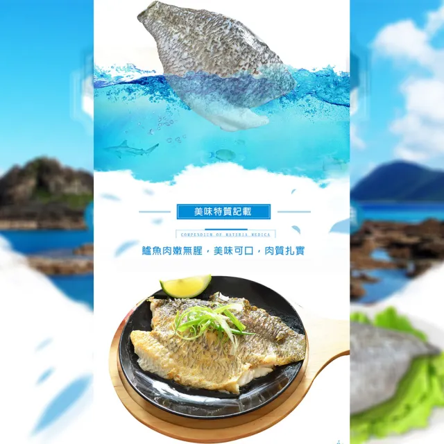 【鮮綠生活】去刺台灣金目鱸魚片 共8包(300-400g/包 無包冰)