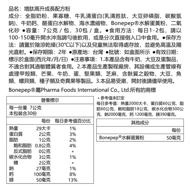 【Dr.Advice 健康力】兒童成長組合(增肽高升成長配方粉30入/盒+葉黃素QQ凍30入/盒)