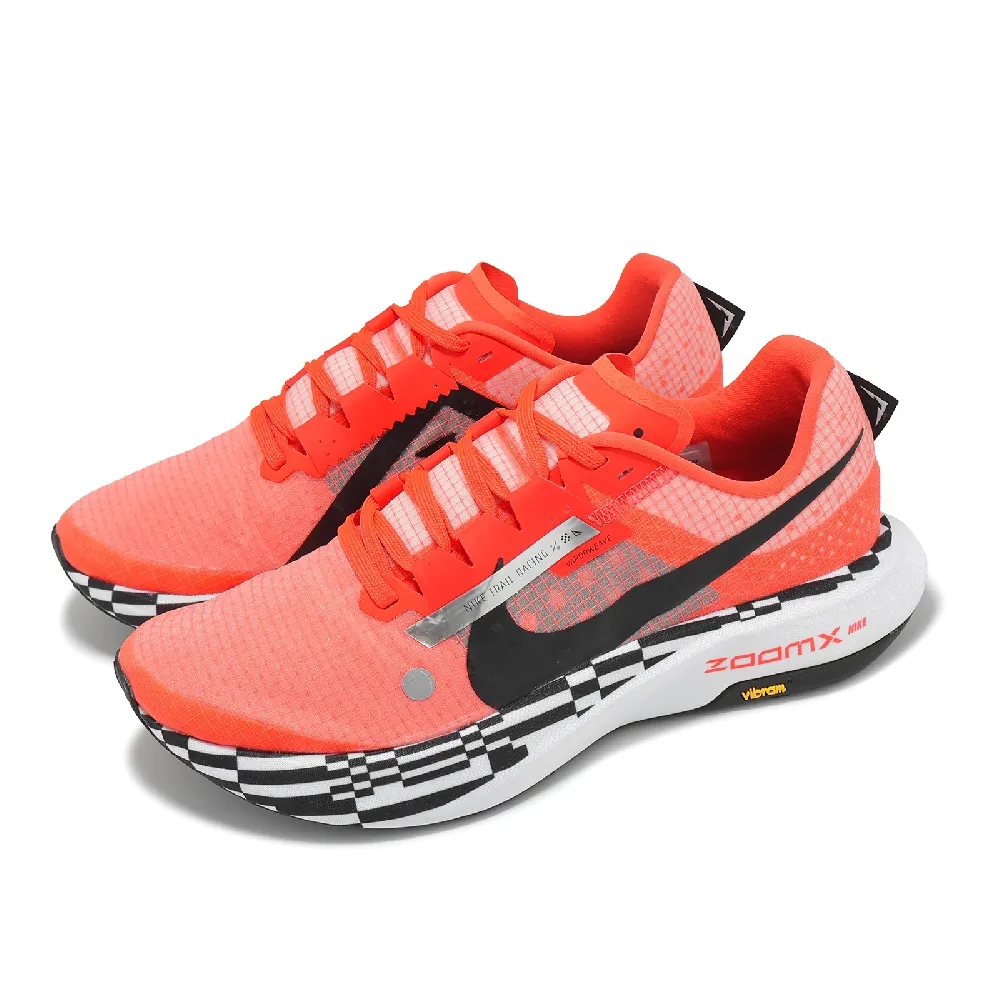 NIKE 耐吉】越野跑鞋Zoomx Ultrafly Trail 男鞋女鞋紅黑銀戶外機能運動
