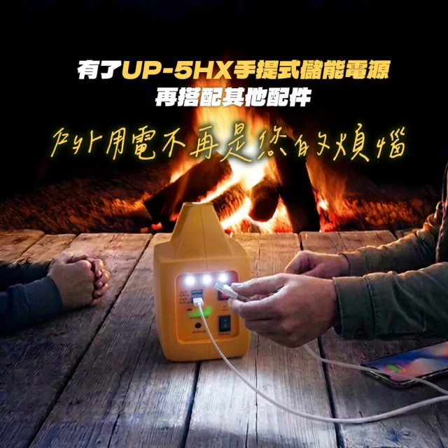 【AutoMaxx】DC/AC專業級不斷電手提式儲能電源 UP-5HX BSMI認證鋰電池 大容量201Wh 露營 停電 擺攤