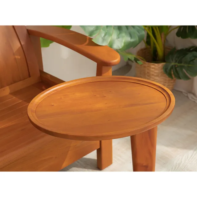 【Mahogany 瑪荷尼家具】免組裝 53X39X60 德國53橢圓茶几MYR-C 全原木桃花心木 邊桌 M1-ST36-3