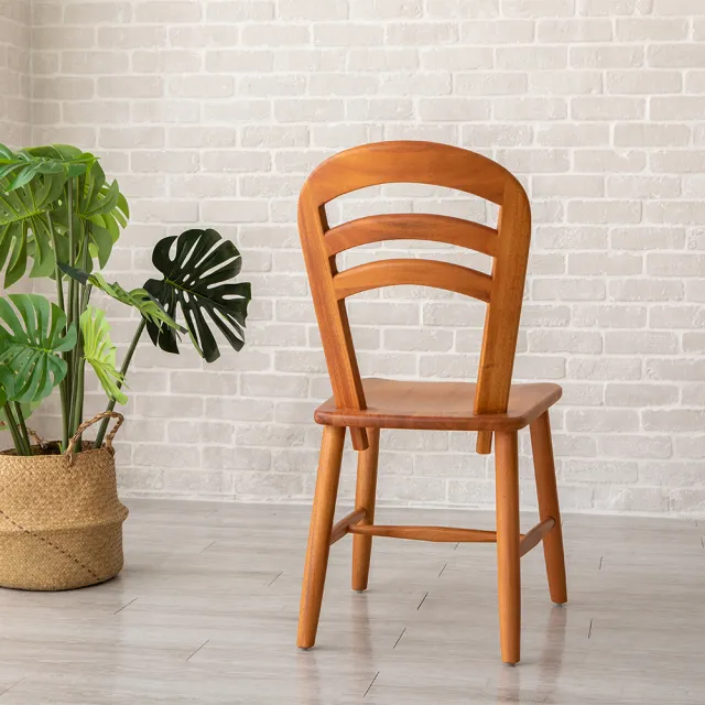 【Mahogany 瑪荷尼家具】免組裝 43X57X90 晨光綠光餐椅MYR-C  全原木桃花心木 餐椅  M1-DR08(G3)
