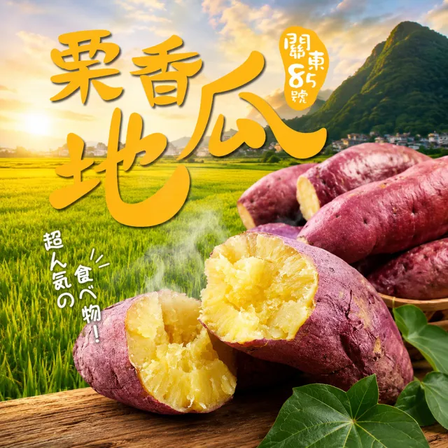 【美味邸家】關東85號栗香地瓜5包(1Kg/包)