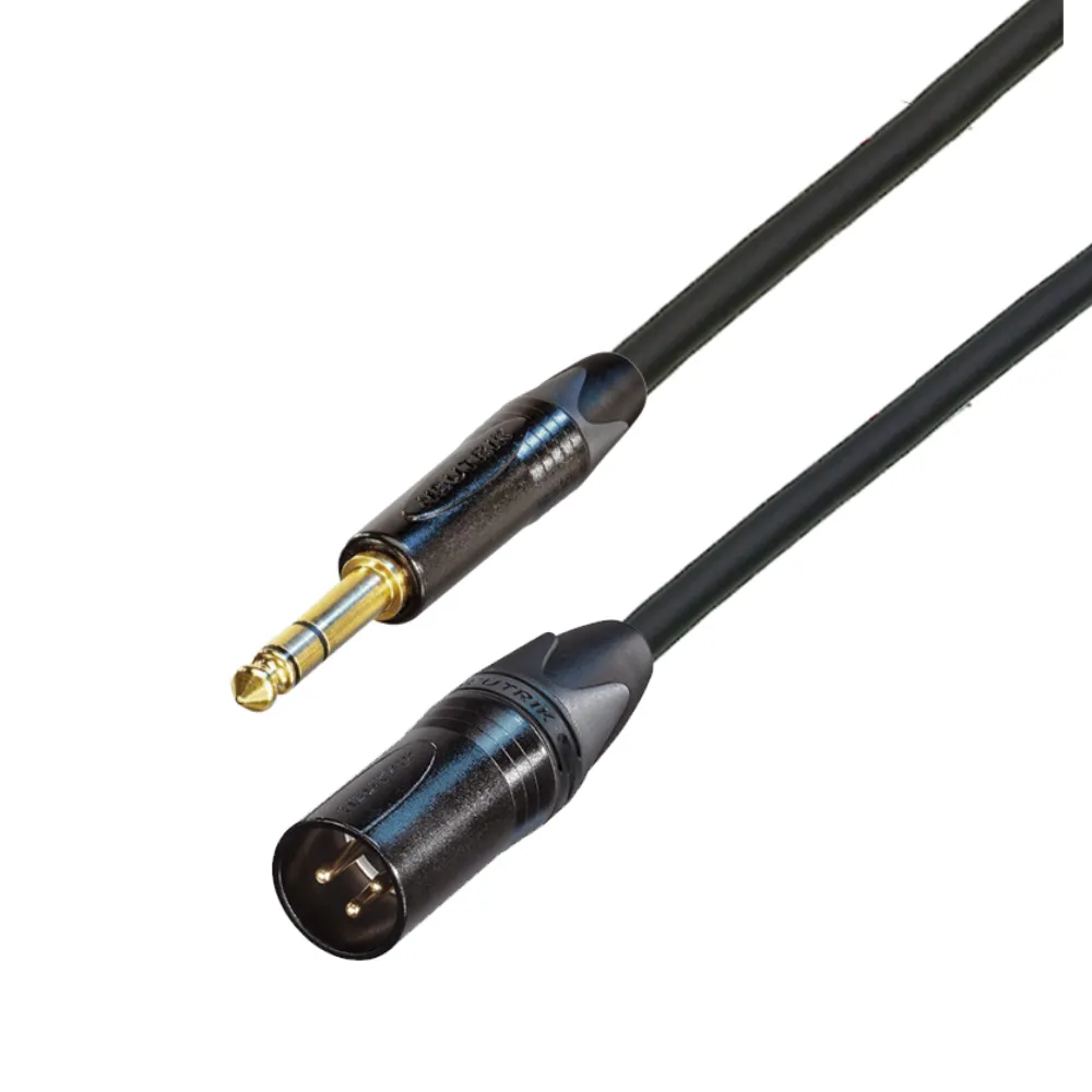 【Mogami】XLR 公頭轉 6.3mm 平衡音源線 混音器 喇叭適用(Mogami 2549 + Neutrik 鍍金 專業音源線 5M)