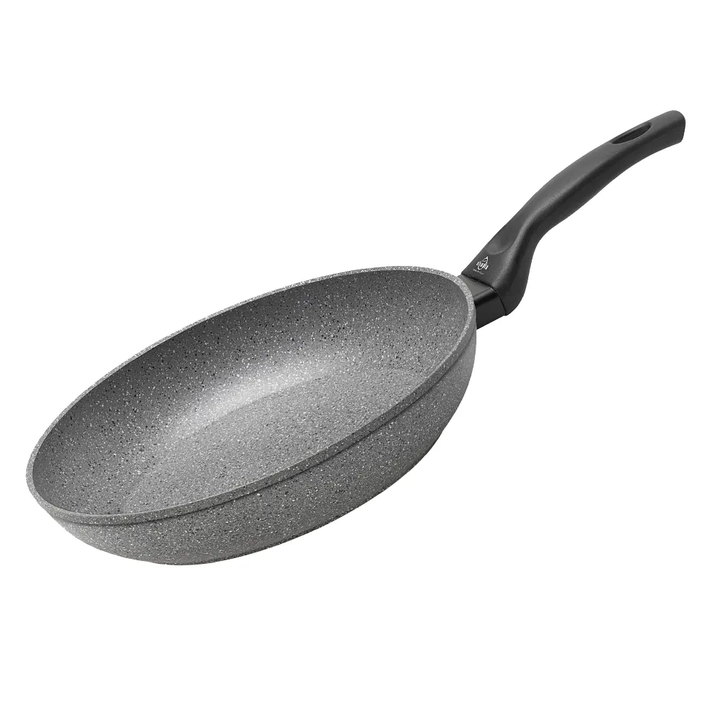 【義大利Olympia】Rocker PLUS礦岩平底鍋30cm(適用電磁爐)