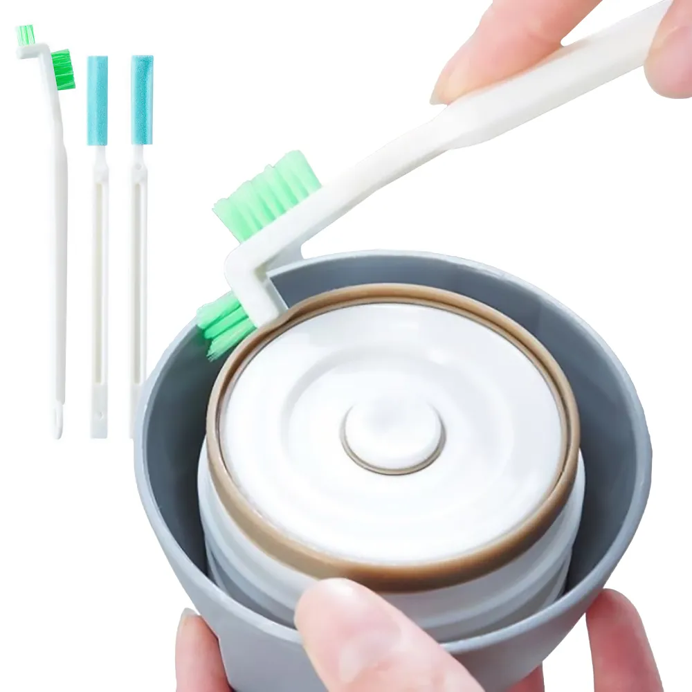 【細節刷子】日式去汙隙縫刷3件套(杯蓋清潔刷 縫隙刷 瓶蓋 保溫瓶 奶瓶 水壺 水槽 纖維刷 洗杯刷)