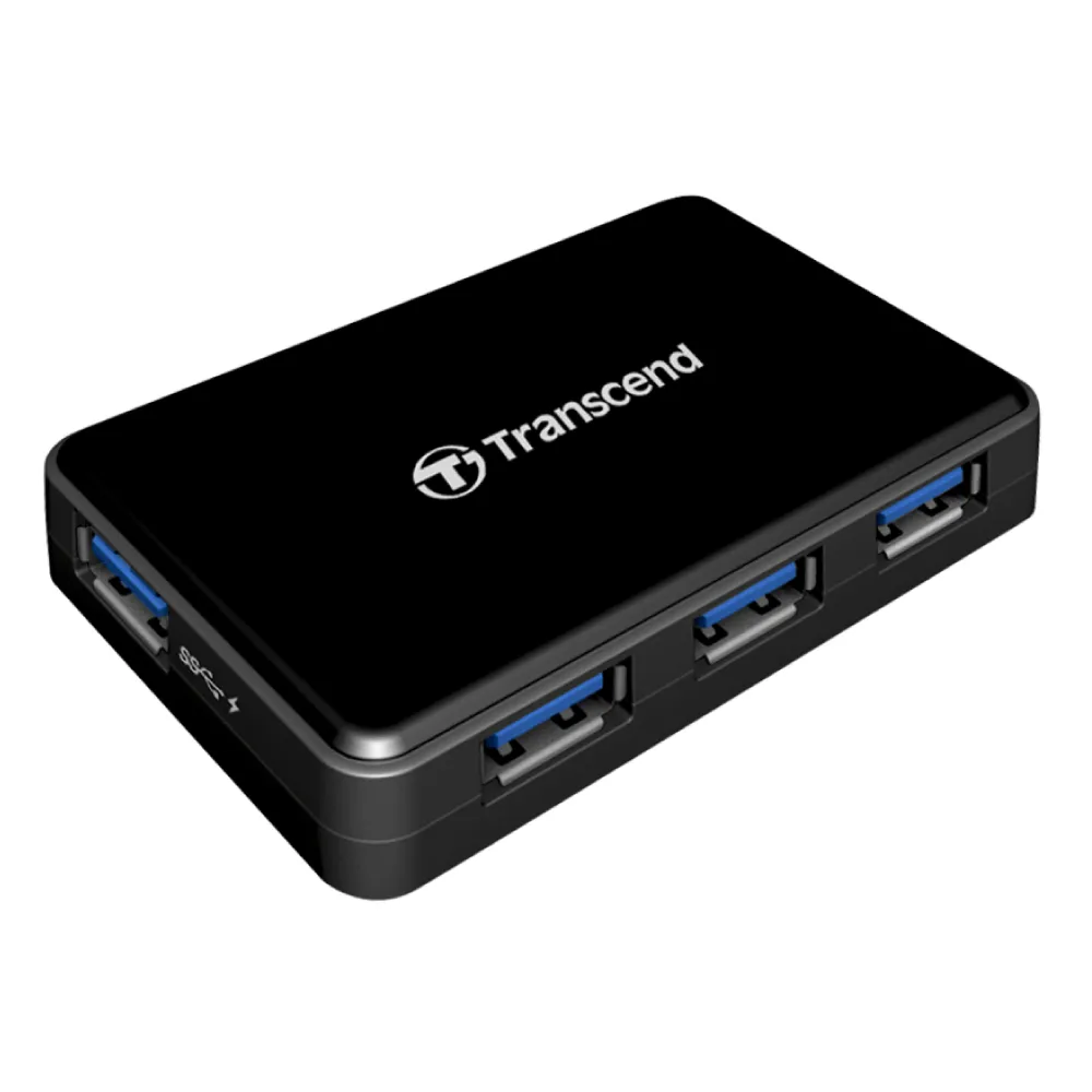 【Transcend 創見】極速USB 3.1 HUB多功能4埠集線器(含1埠支援快速充電-TS-HUB3K)