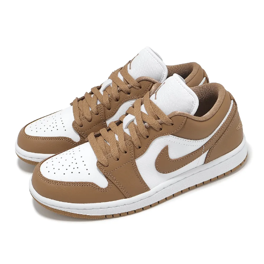 【NIKE 耐吉】休閒鞋 Wmns Air Jordan 1 Low 女鞋 男鞋 棕 AJ1 低筒 喬丹 一代(DC0774-202)