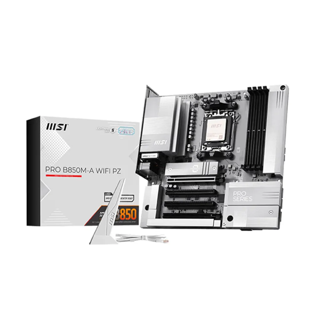 【MSI 微星】PRO B850M-A WIFI PZ 背插式主機板