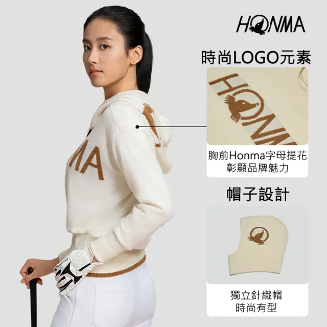 【HONMA 本間高爾夫】女款 長袖/保暖針織polo衫 25FW 日本高爾夫專業品牌(S-L多款多色任選)