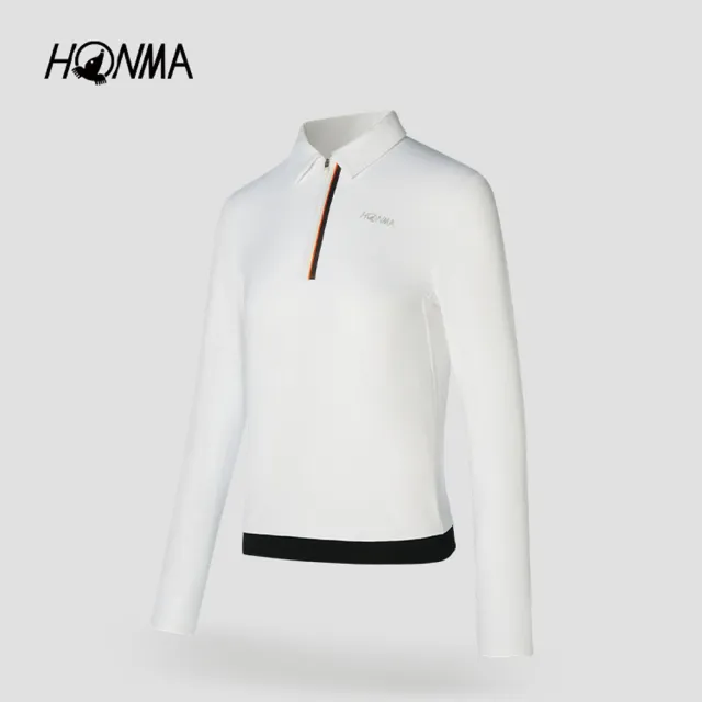 【HONMA 本間高爾夫】女款長短袖polo衫 運動機能服 25FW 日本高爾夫品牌(XS-L白/藍HWLQ705R605)