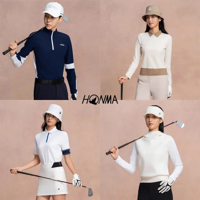 【HONMA 本間高爾夫】男女長短袖 polo衫/背心/運動上班機能服 25FW (XS-XXL多款多色選)